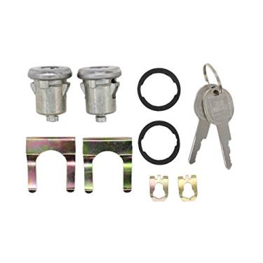Imagem de MOTOKU 2 peças de cilindro de fechadura de porta para caminhão Chevy C10 C20 C30 1500 2500 3500 SUV Blazer Jimmy Suburban Van Apollo Century Electra Lesabre Ventura Tempest Sunbird Phoenix Grand Prix