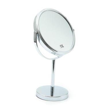 Imagem de Espelho Para Maquiagem De Mesa Grande Dupla Face 5X Aumento - Pgb