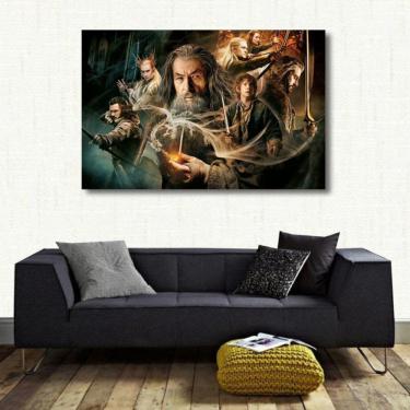 Imagem de Quadro Hobbit Filmes decorativo com Tela em Tecido