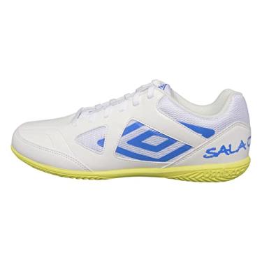 Imagem de Umbro Tênis masculino Sala Ii Ct, Branco/azul forte/limão ensolarado, 43