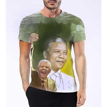 Imagem de Camisa Camiseta Nelson Mandela Ex-Presidente África Paz 5 - Estilo Kra
