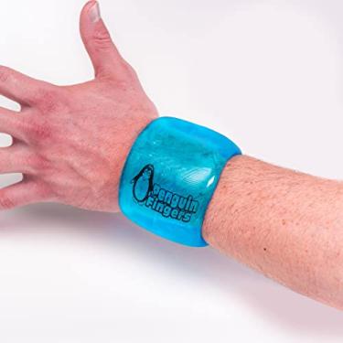 Imagem de Bolsa de gelo de gel para o pulso, envoltório de compressão de gel macio reutilizável, manga de terapia, alívio da dor para lesões, túnel do carpo e articulações doloridas - sem toxinas e sem látex, pulso de P a M