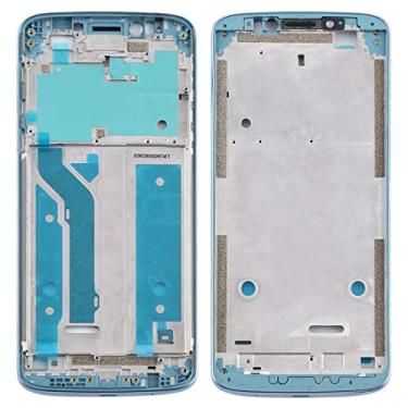 Imagem de HONGYAN Peças de substituição de telefone celular Placa da moldura da estrutura do LCD da caixa frontal para Motorola Moto E5 Plus Acessórios telefônicos