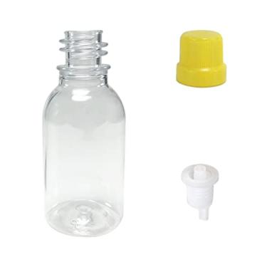 Imagem de Frasco Em Pet Cristal Com Batoque Gotejador 30ml - 50 Unid. (Amarelo)