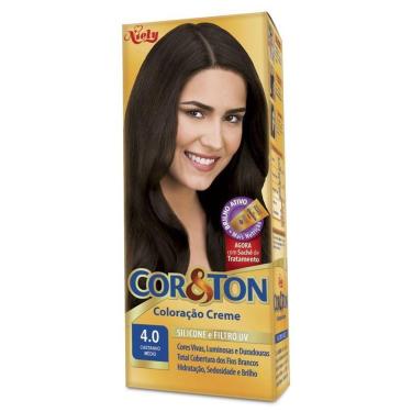 Imagem de Tintura Creme Cor & Ton Castanho Médio 4.0