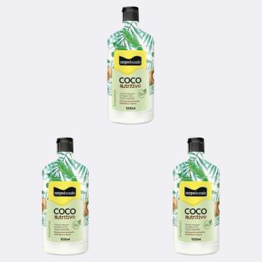 Imagem de Kit 3 Und Shampoo Nutrição Corpodourado Coco 1L - Corpo Dourado