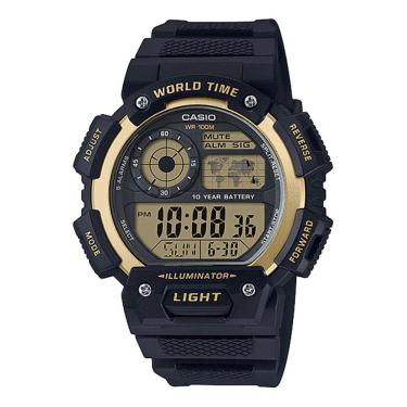 Imagem de Relógio Casio Masculino Digital World Time AE-1400WH-9AVDF