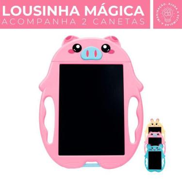 Tablet Grande Lcd Lousa Quadro Infantil Para Desenhar Escrever Mais Caneta  - CJJM - Lousas Infantil - Magazine Luiza