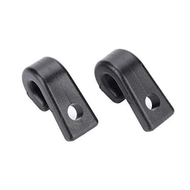 Imagem de Vbestlife Ganchos de caiaque J 2 peças de plástico durável em forma de J parafusos de amarração gancho de corda elástica ganchos para caiaques, canoas, prancha de remo, barcos, cartões de caiaque, ganchos de extremidade J para caiaques