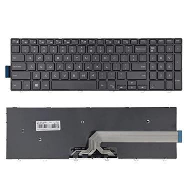 Imagem de SUNMALL 15 3000 Teclado com moldura, novo teclado de substituição para notebook notebook para Dell Inspiron 15 3541 3542 3543 3551 3558 3559 5000 5542 5545 5547 5548 5551 5555 5558 e 17 5000 Series US Layout