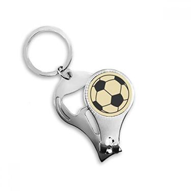 Imagem de Chaveiro abridor de garrafa cortador de unhas padrão desenho linha esporte futebol