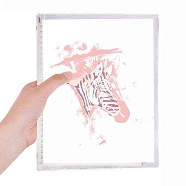 Imagem de Caderno de animais pintados roxo Pinto folhas soltas diário recarregável diário artigos de papelaria