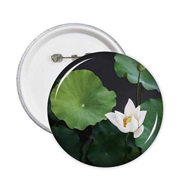 Imagem de Imagem de planta de folha de lótus fresca, alfinetes da natureza, emblema, acessório, decoração, 5 peças