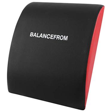 Imagem de BalanceFrom Ab Mat Trainer Abdominal Machine Exercício Crunch Roller Workout Exercitador, Preto/Vermelho, Tapete Abdominal, Regular