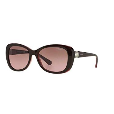 Imagem de Óculos de Sol Vogue Eyewear 0VO2943SB 194114 Tam 55 / Marrom - Lentes Rosa Gradiente