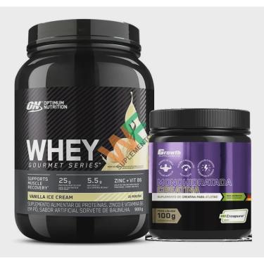 Combo whey 100% concentrado 900g + creatina 300g - max - MAX TITANIUM -  Whey Protein - Magazine Luiza