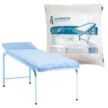 Imagem de Lençol Descartável TNT com Elástico 2,00 x 0,90cm Gramatura 0,2 10un Ana Dona