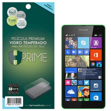 Imagem de Pelicula de Vidro temperado 9h HPrime para Nokia Lumia 535, Hprime, Película Protetora de Tela para Celular, Transparente