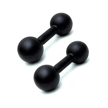 Imagem de Par de Halteres de Ferro Fundido Pintado - 8 Kg