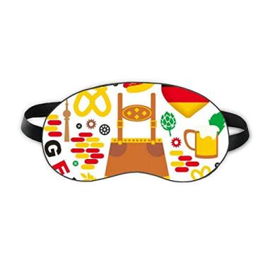 Imagem de Capa para sombra noturna macia com estampa de bandeira da alfândega da Alemanha