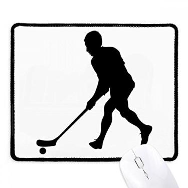 Imagem de Mousepad esportivo de hóquei para corrida, educação física, borda costurada, tapete de borracha para jogos