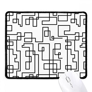 Imagem de Hexagon Line Art Grain Ilustration Pattern Mousepad Tapete de borracha para jogos