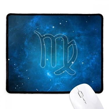 Imagem de Mousepad Starry Night Virgo Zodíaco Constellation Tapete de borracha para jogos