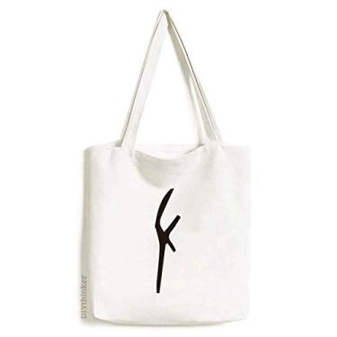 Imagem de Bolsa de lona com inscrição óssea com sobrenome chinês Zuo bolsa de compras casual