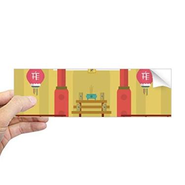 Imagem de DIYthinker Lantern Memorial Gateway China Town adesivo retangular para-choque notebook decalque janela