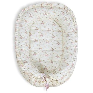 Imagem de Ninho Redutor de Berço para Bebê - Floral Rosa
