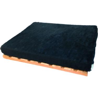 Imagem de Cama Deck Madeira com Almofada Compacta Pelúcia Preto - Tam. M