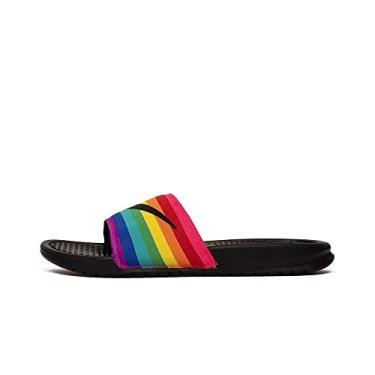 Imagem de Nike Sapato masculino Mules para praia e piscina, tamanho 38, Arco-íris, vermelho, azul, amarelo, 14