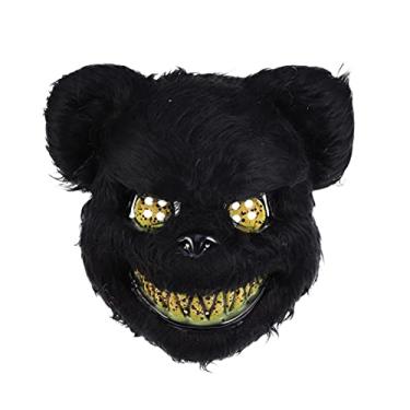 Imagem de Animal Assustador Máscara De Halloween Máscara De Urso Sangrenta Adereço Engraçado De Urso Adulto Therian Dia Das Bruxas Assustador Suporte Sangrento Inventar Fantasma