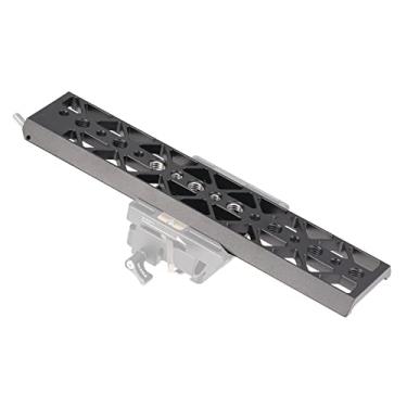 Imagem de Fotga Placa de cauda de andorinha padrão de 25,4 cm de 25,4 cm com 1/4"-20 3/8"-16 furos de parafuso para suporte de luz de tripé com pino de segurança antiqueda compatível com placa de base padrão Tilta JTZ gaiola para câmera