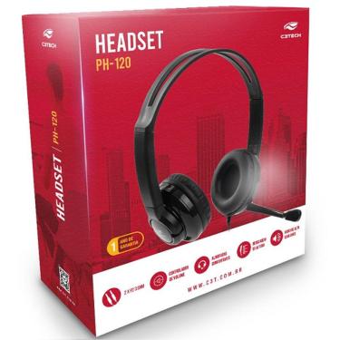 Imagem de Fone com Microfone PH-120BK C3 TECH