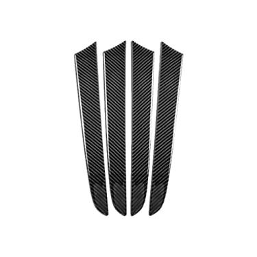 Imagem de UTOYA Adesivo de ripas de porta interior de fibra de carbono para carro Moldura decorativa, adequado para Audi Q5 8R 2010-2018 SQ5 8R 2013-2017 Estilo do carro
