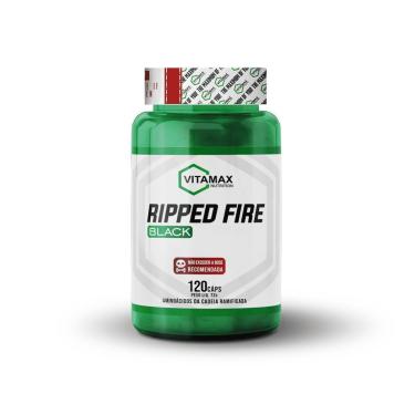 Imagem de Termogênico Ripped Fire Black 120 Cápsulas Vitamax nutrition-Unissex