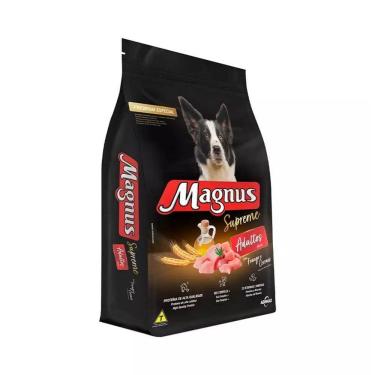 Imagem de Ração Magnus Supreme para Cães Adultos Sabor Frango e Cereais 15 kg