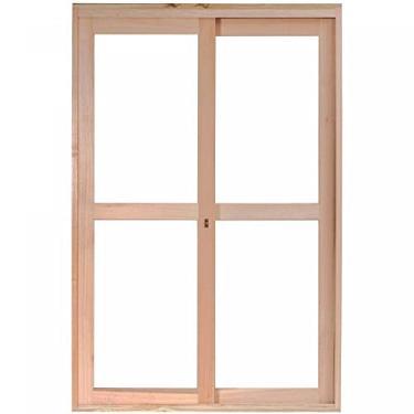 Imagem de Porta Janela com Caixilhos para Vidros Inteiros de Correr Rondosul Natural
