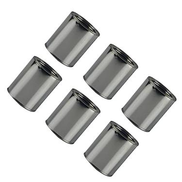 Imagem de OSALADI 6 Pçs Latas De Folha De Flandres Redondas Mini Latas De Tinta Cornucópia Mini Recipientes De Plástico Velas Latas Com Tampas Balde De Tinta Artesanal Verniz Latas De Tinta De