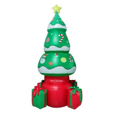Imagem de Árvore de Natal inflável | Decorações de jardim de Natal infláveis LED - Árvore iluminada de natal explodir decoração de natal ao ar livre jardim jardim jardim Edorco