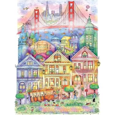 Imagem de KI Puzzle Quebra-cabeça de 1000 peças para adultos Madalina Tantareanu Cities at Midnight: São Francisco Art Quebra-cabeça 27x20 KI (02690-SB)