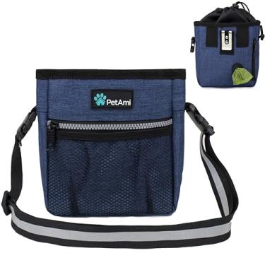 Imagem de Bolsa de Treat para Cachorro PetAmi | Bolsa de Treino para Cachorro com Alça de Ombro na Cintura, Dispensador de Bolsa de Cocô e Tigela Dobrável | Bolsa de Treat Training para Doces, Kibbles, Brinquedos para Animais de Estimação | 3 Maneiras de UsoPetAmi One Size azul PET-TB01