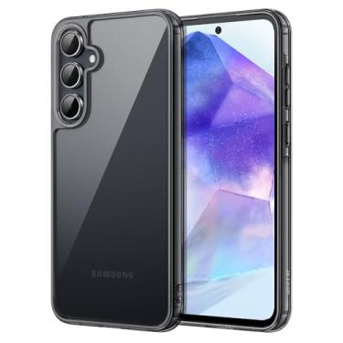 Imagem de JETech Capa para Samsung Galaxy A55 5G, Case Protetora Não Amarela à Prova de Choque, Capinha Parte Traseira do PC Rígida Anti-Riscos (Preto)