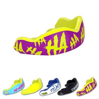 Imagem de DAMAGE CONTROL Protetor bucal de alto impacto – Protetor bucal esportivo para boxe, futebol, hóquei, lacrosse e basquete, protege dentes e mandíbula, bocal protetor para adultos e jovens (jovens, HA