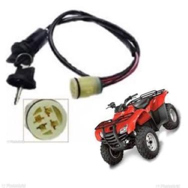 Imagem de Chave Miolo de Ignição quadriciclo Honda Fourtrax TRX 420 2008 a 2013