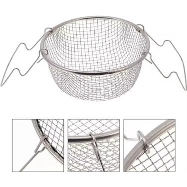 Imagem de Cesto para Fritura Fritadeira Inox 24cm Reforçado c/pegador