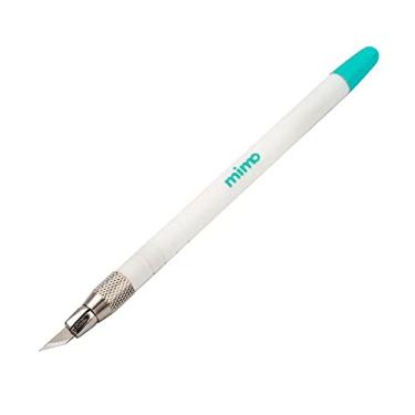 Imagem de Mimo - Estilete de Precisão Bisturi para Artesanato – Cabo Emborrachado com 5 Lâminas Extras, Corte Detalhado em Papel, Scrapbooking e DIY