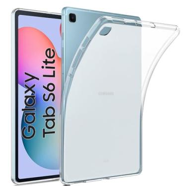 Imagem de Zeking Capa protetora premium para Samsung Galaxy Tab S6 Lite (2024), ultrafina, de borracha TPU (poliuretano termoplástico) macia