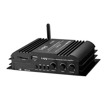 Imagem de Nobsound Lepy Hi-Fi Stereo Multimídia 4 canais 180 W (45 W x 4) Amplificador de Potência Bluetooth Amplificador de Áudio USB SD DVD CD FM MP3 para Carro Veículo Home Booster Controle Remoto e Tela de LED